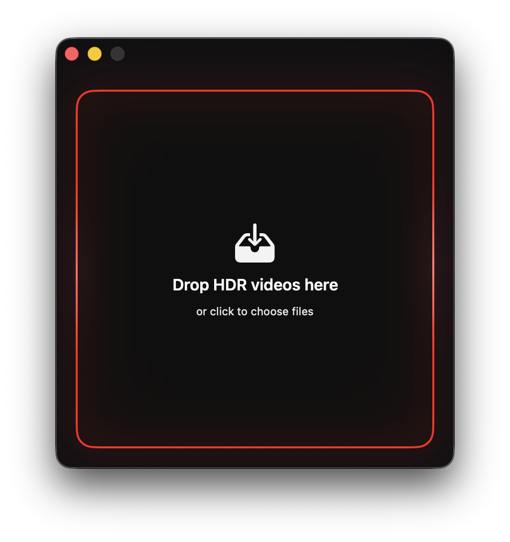 HDR→SDR app interface